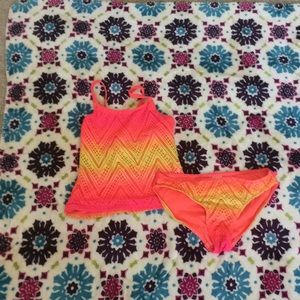 Bikini tops and bottoms.